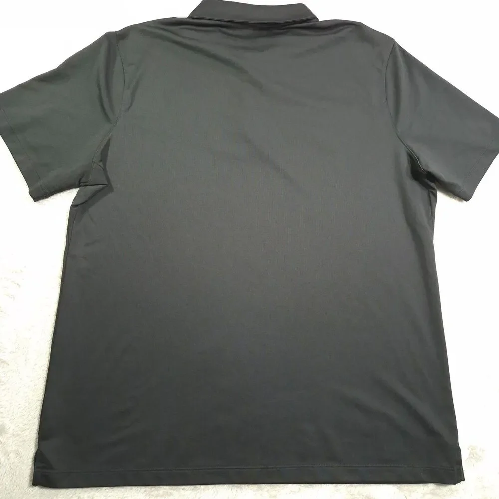 Nike Purdue Football Shirt Mens XL Black Short Sleeve Polo Performance